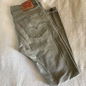 LEVI 511 gray jeans 33w x 34L